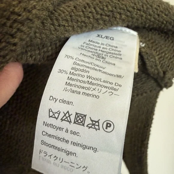 Madewell Olive Roll Neck Sweater XL - Picture 6 of 7